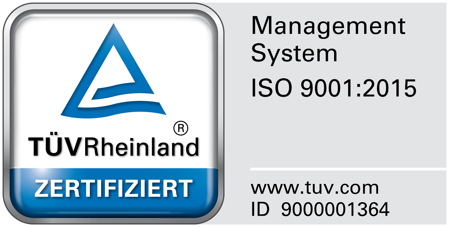TÜV ISO 9001:2015 Zertifizierung